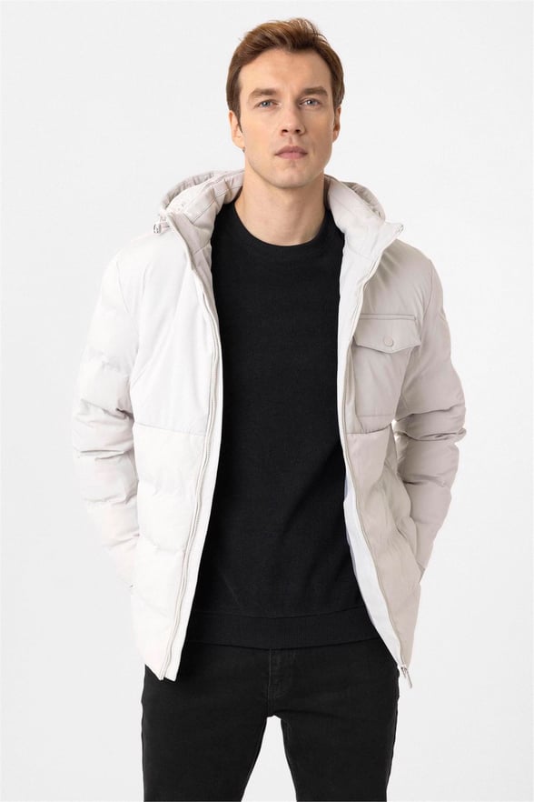 Taş Slim Kapitone Mont