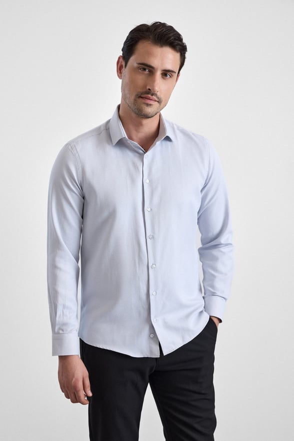 Taş Slim Klasik Yaka Uzun Kollu Casual Gömlek
