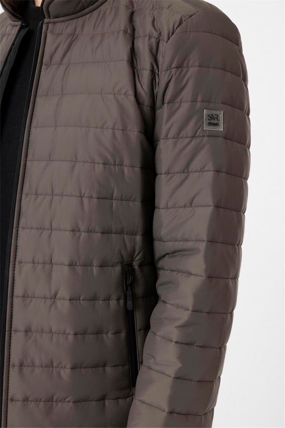 YEŞİL HAKİ 4 Slim Kapitone Mont