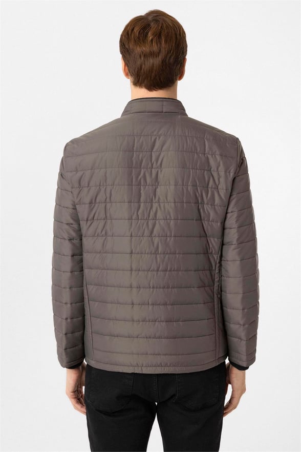 YEŞİL HAKİ 4 Slim Kapitone Mont