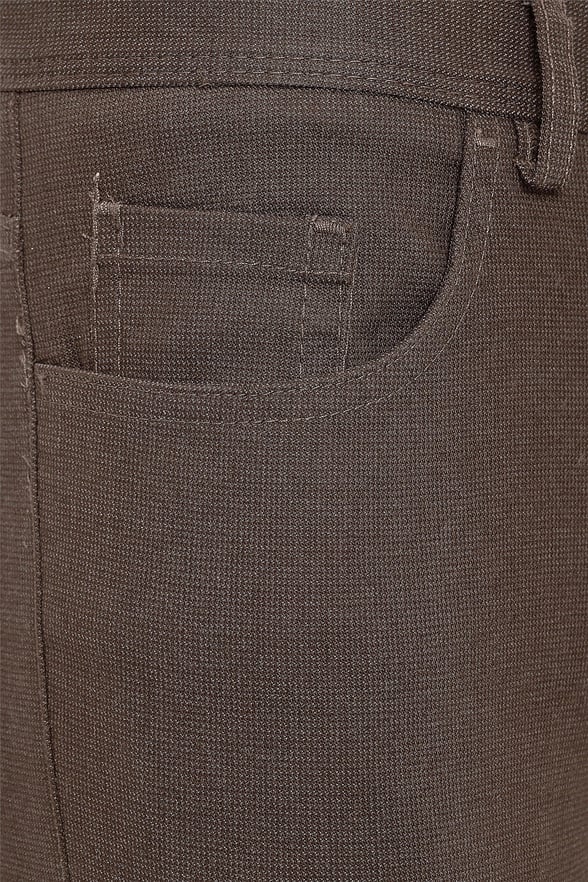 Açık Kahve Slim Armürlü   Pantolon