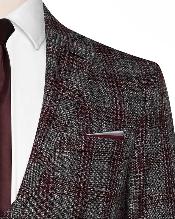 Antrasit Slim Armürlü  6 Drop                                                       Takım Elbise