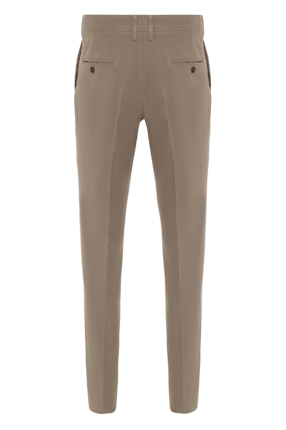Bej Regular Armürlü   Pantolon