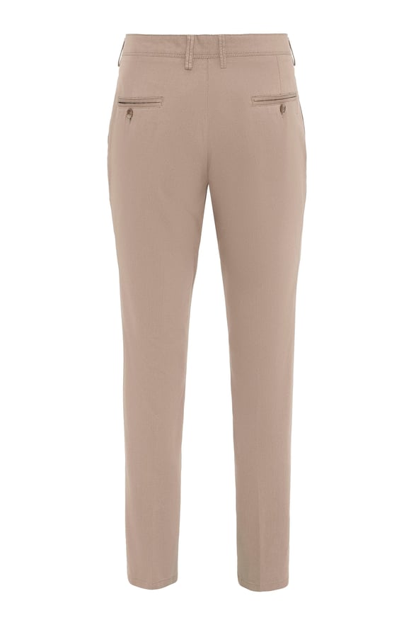 Bej Regular Armürlü Pantolon