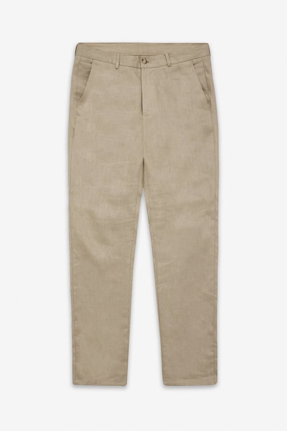 Bej Regular Düz Düz Normal Bel Standart Jogger Pantolon