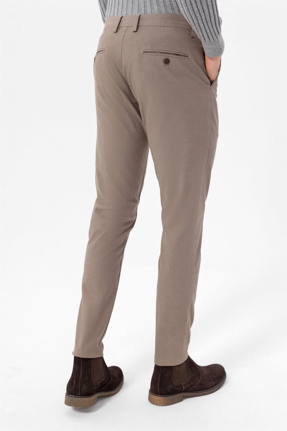 Bej Slim Armürlü   Pantolon