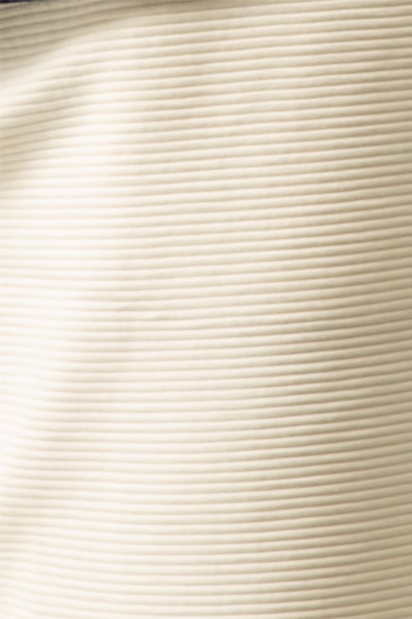 Ekru Slim Armürlü   Örme Şort