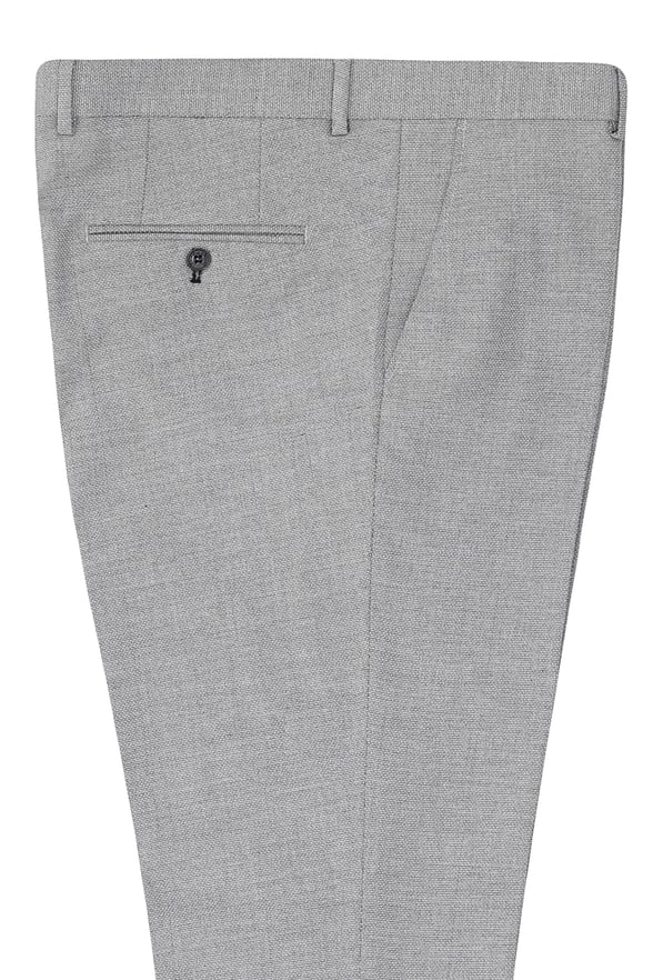 Gri Regular Armürlü   Pantolon