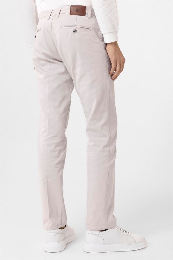 Gri Regular Armürlü Pantolon