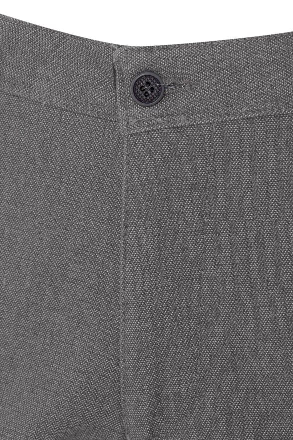 Gri Regular Armürlü   Pantolon