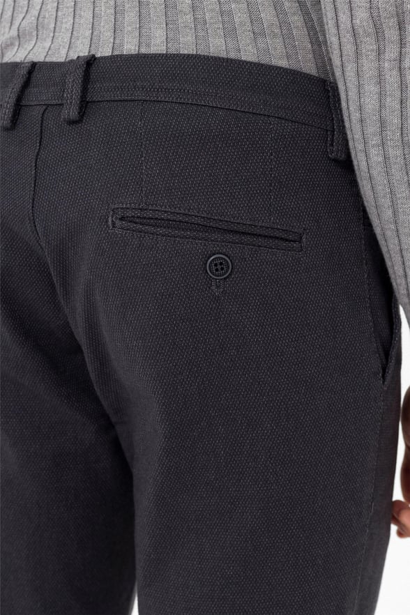 Gri Slim Armürlü   Pantolon
