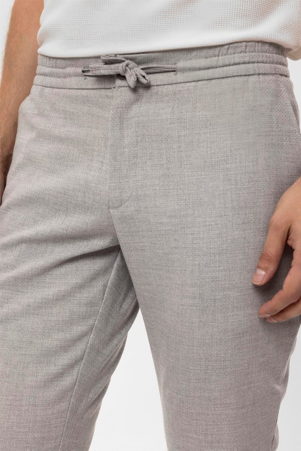 Gri Slim Düz   Jogger Pantolon