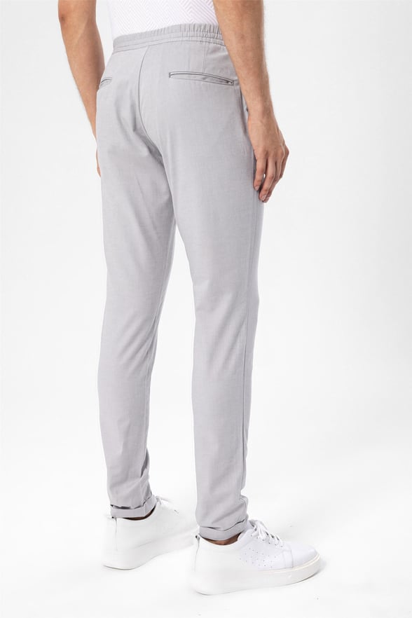 Gri Slim Düz   Jogger Pantolon