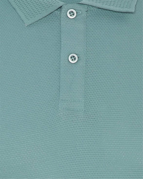 Haki Regular Armürlü Polo Yaka  Tişört