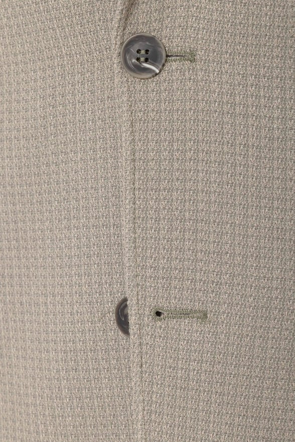 Haki Slim Fit Desenli Mono Yaka 6 Drop Ceket
