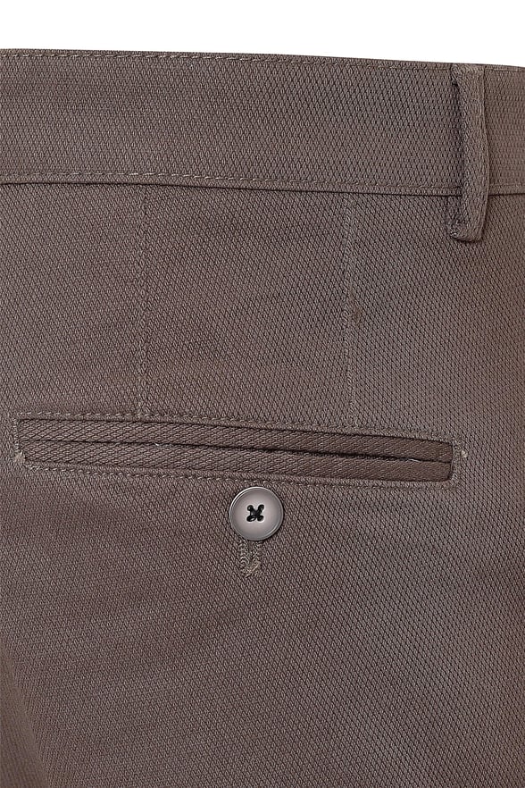 Koyu Kahve Regular Armürlü   Pantolon