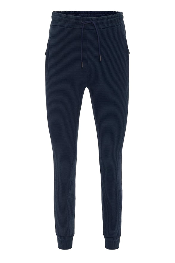 Lacivert Regular Armürlü   Jogger Pantolon