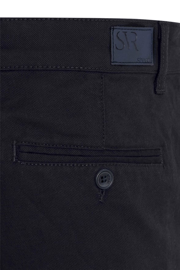 Lacivert Regular Armürlü Pantolon
