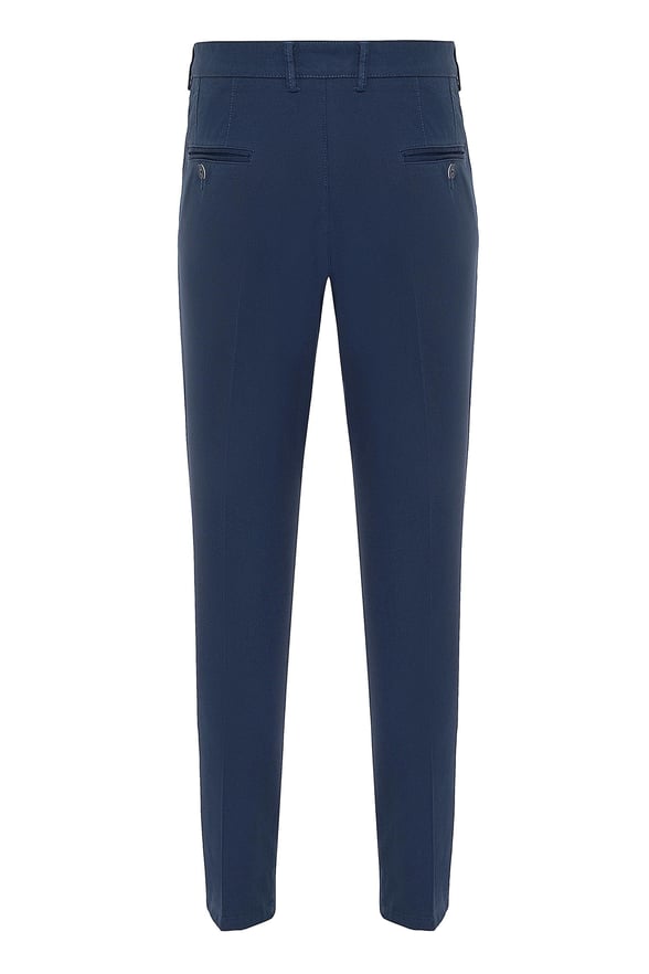 Lacivert Regular Armürlü   Pantolon