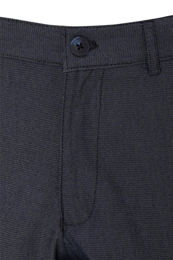 Lacivert Regular Armürlü Pantolon