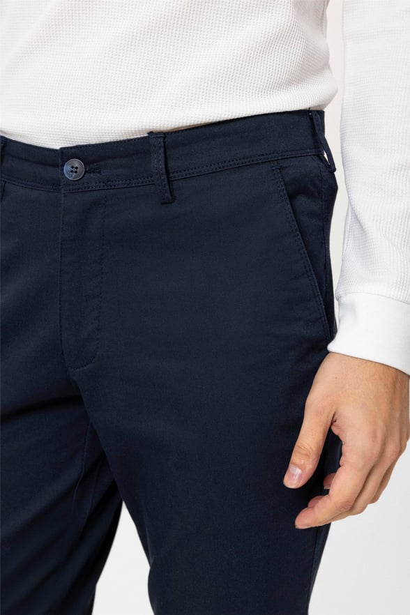 Lacivert Regular Armürlü Pantolon