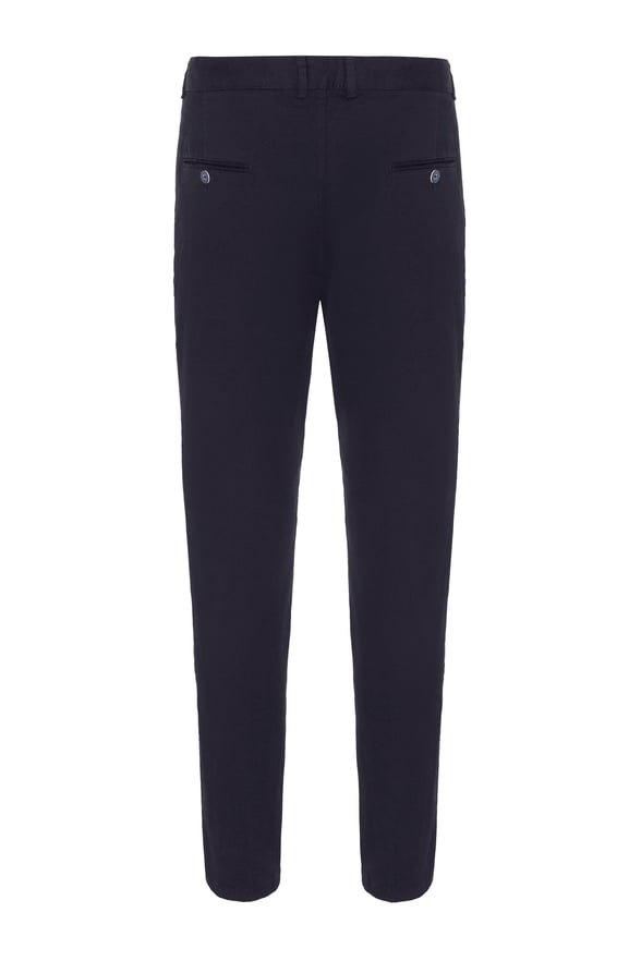 Lacivert Regular Armürlü   Pantolon