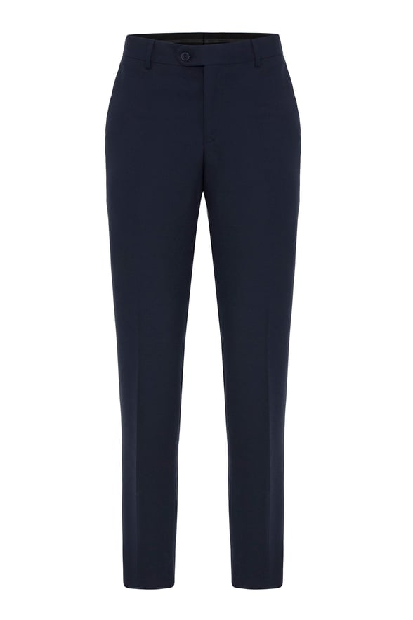 Lacivert Regular Desenli Pantolon