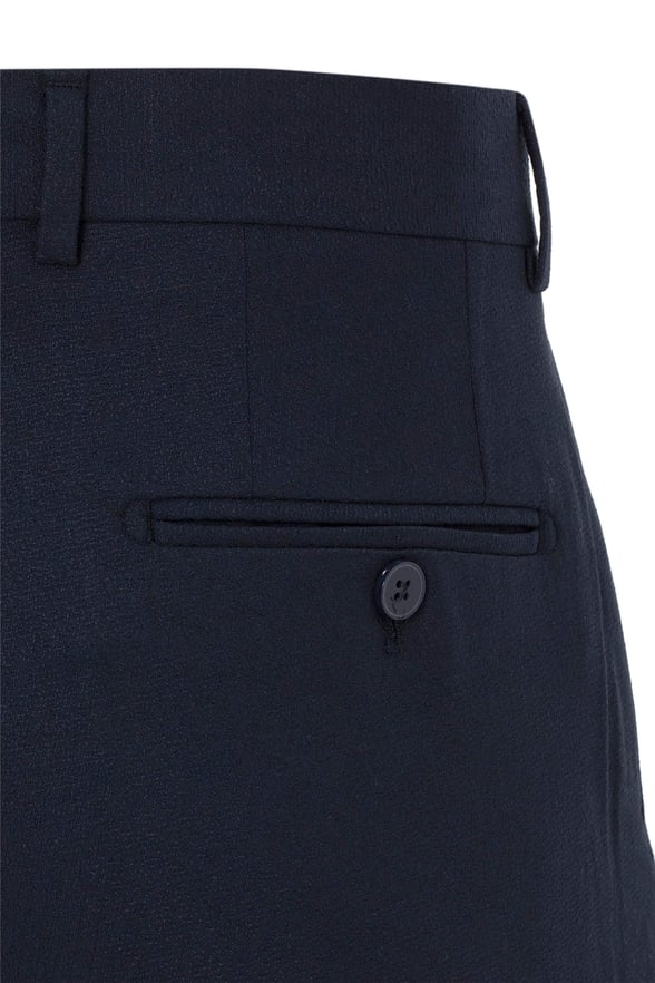 Lacivert Regular Desenli Pantolon