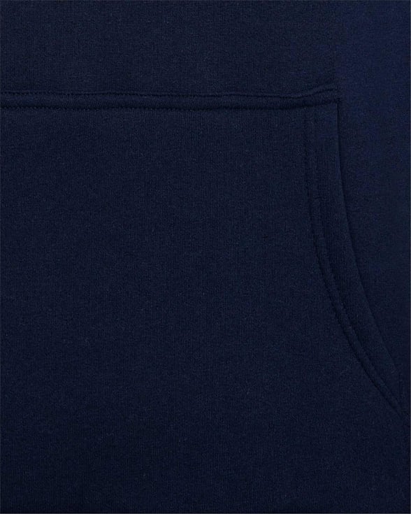 Lacivert Regular Düz Kapişonlu Yaka  Sweatshirt