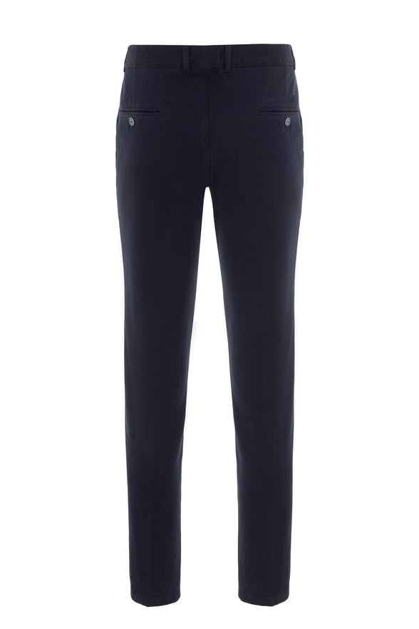Lacivert Regular Düz Pantolon
