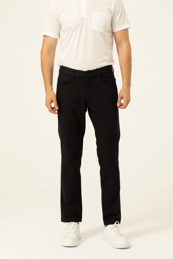 Lacivert Slim Armürlü   Pantolon