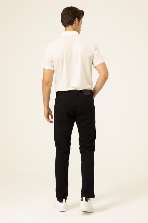 Lacivert Slim Armürlü   Pantolon