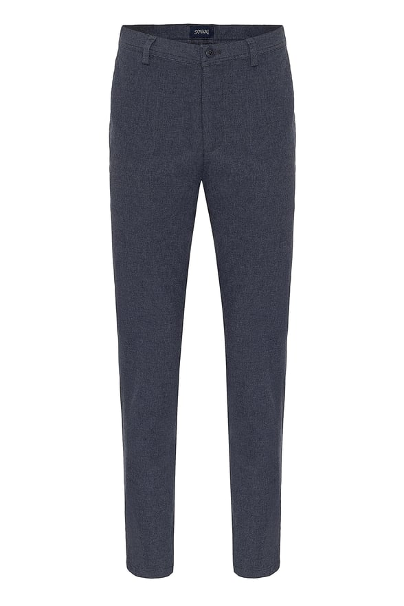Lacivert Slim Armürlü   Pantolon