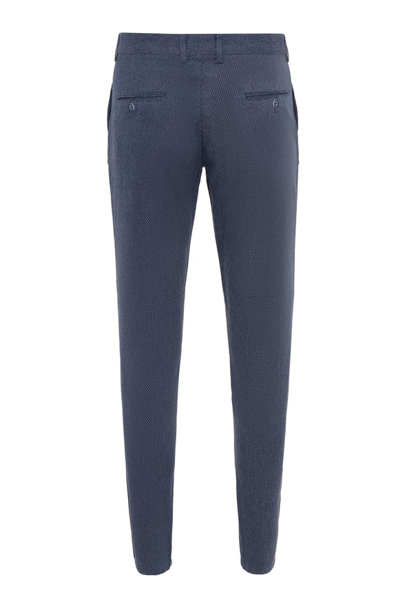 Lacivert Slim Armürlü   Pantolon