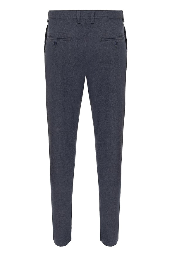Lacivert Slim Armürlü   Pantolon