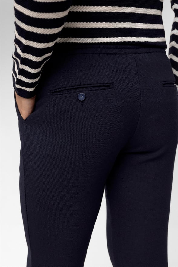 Lacivert Slim Desenli   Jogger Pantolon