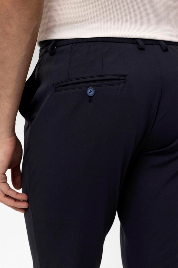 Lacivert Slim Düz   Jogger Pantolon