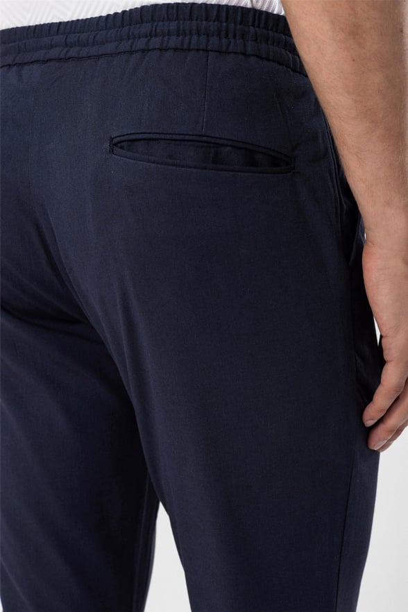 Lacivert Slim Düz   Jogger Pantolon