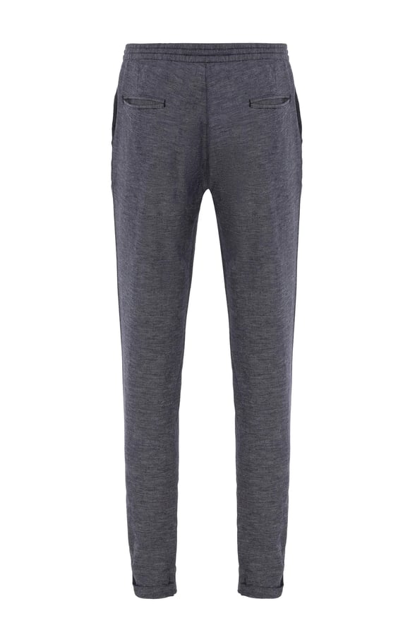 Lacivert Slim Düz Jogger Pantolon