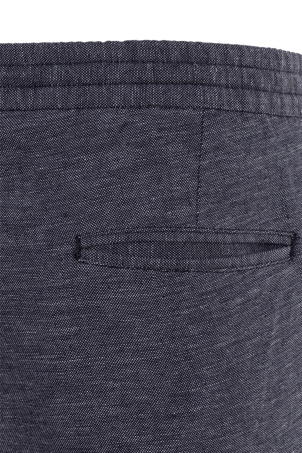Lacivert Slim Düz Jogger Pantolon