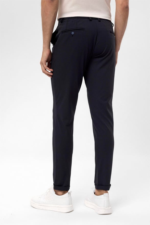 Lacivert Slim Düz   Jogger Pantolon