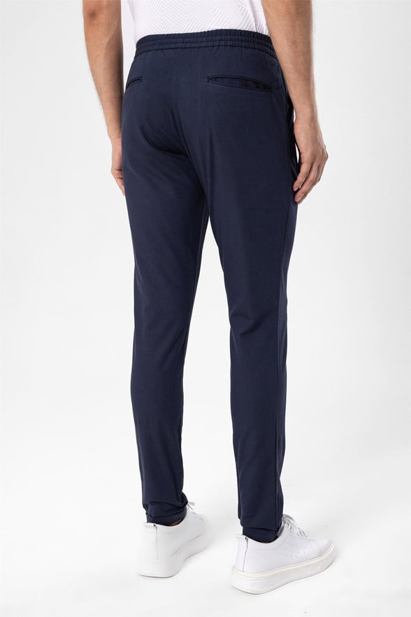Lacivert Slim Düz   Jogger Pantolon