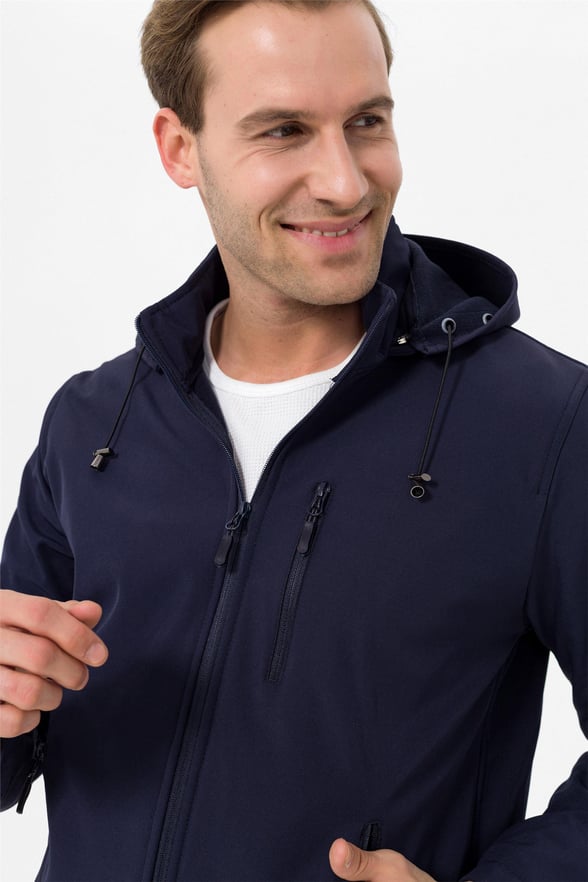 Lacivert Slim Düz   Mont