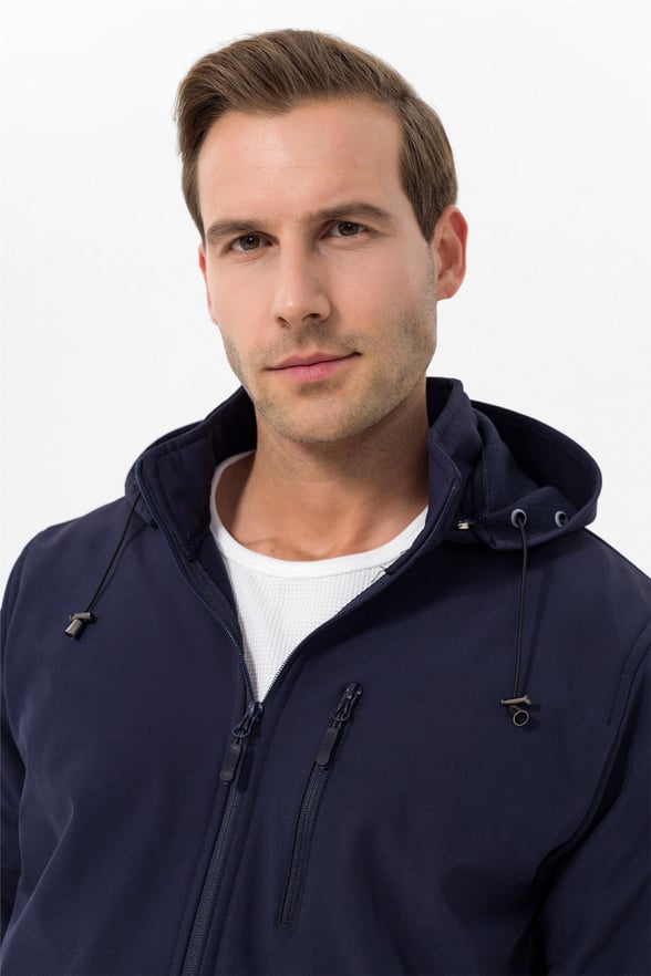 Lacivert Slim Düz   Mont