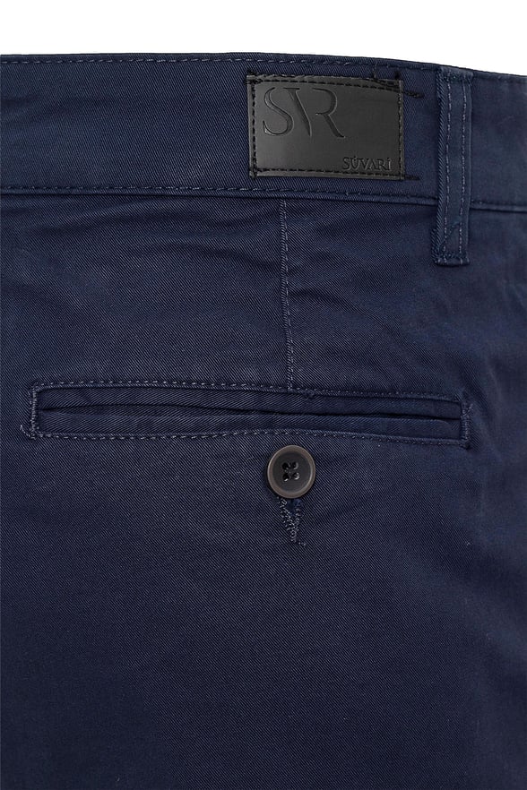 Lacivert Slim Düz Pantolon