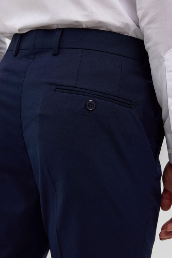 Lacivert Slim Fit Düz Pantolon