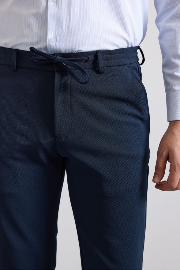Lacivert Slim Jogger Pantolon