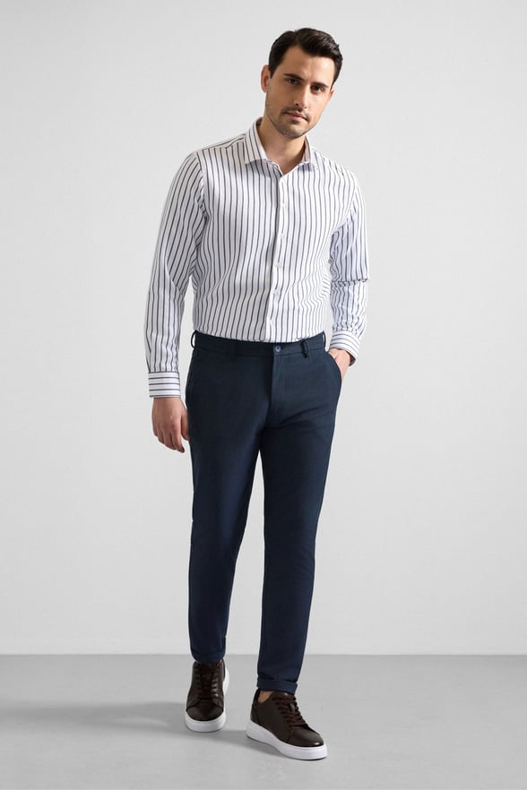 Lacivert Slim Jogger Pantolon