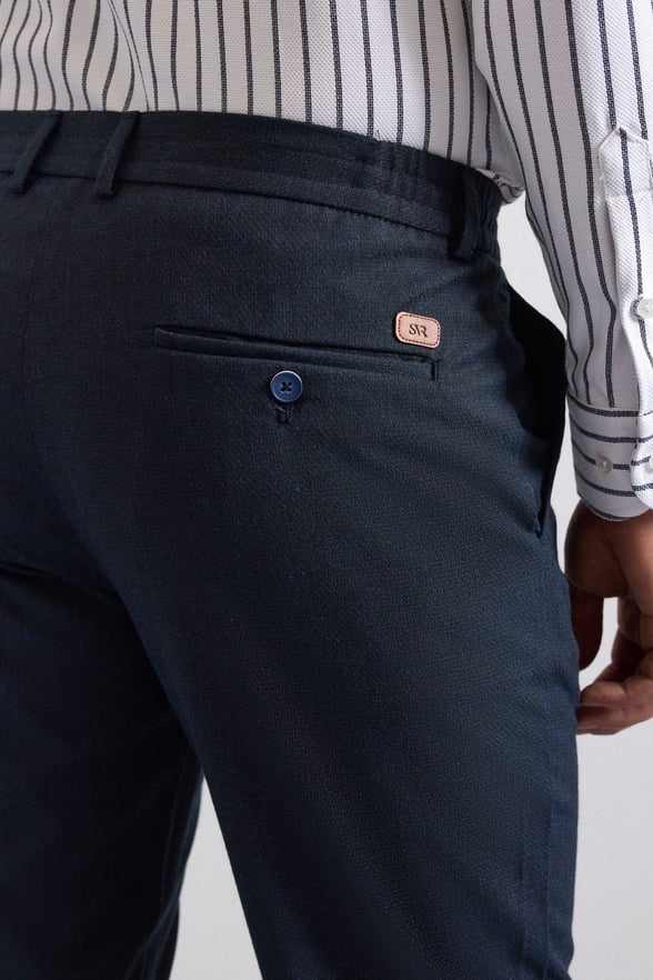Lacivert Slim Jogger Pantolon