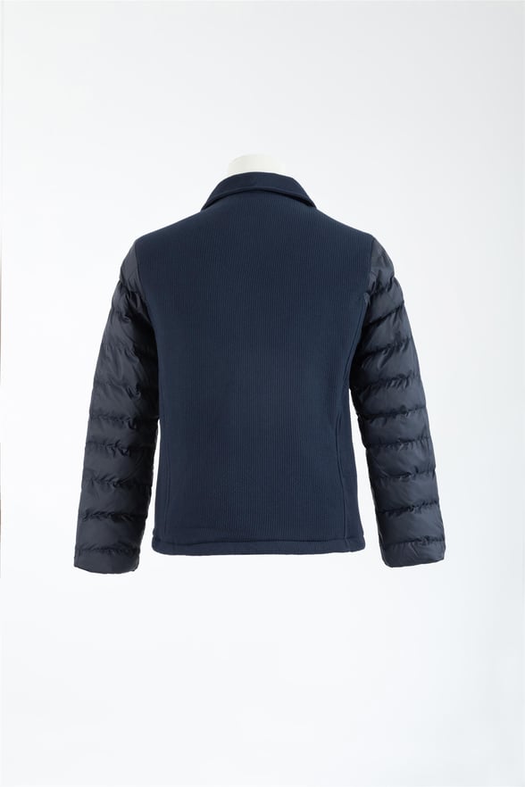 Lacivert Slim Kapitone Mont